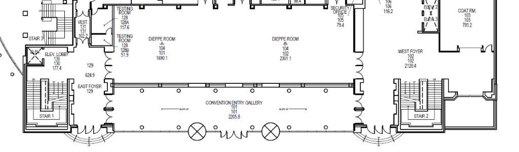 Detailed floorplans for the room